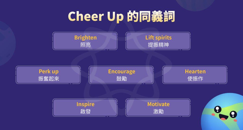 cheer up英文同義詞