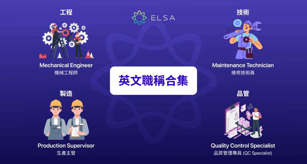 職稱 英文: 工程、技術、生產、品質控制