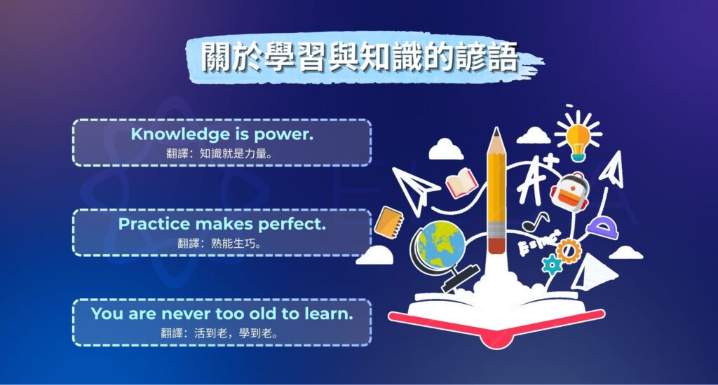 英文諺語 學習和知識