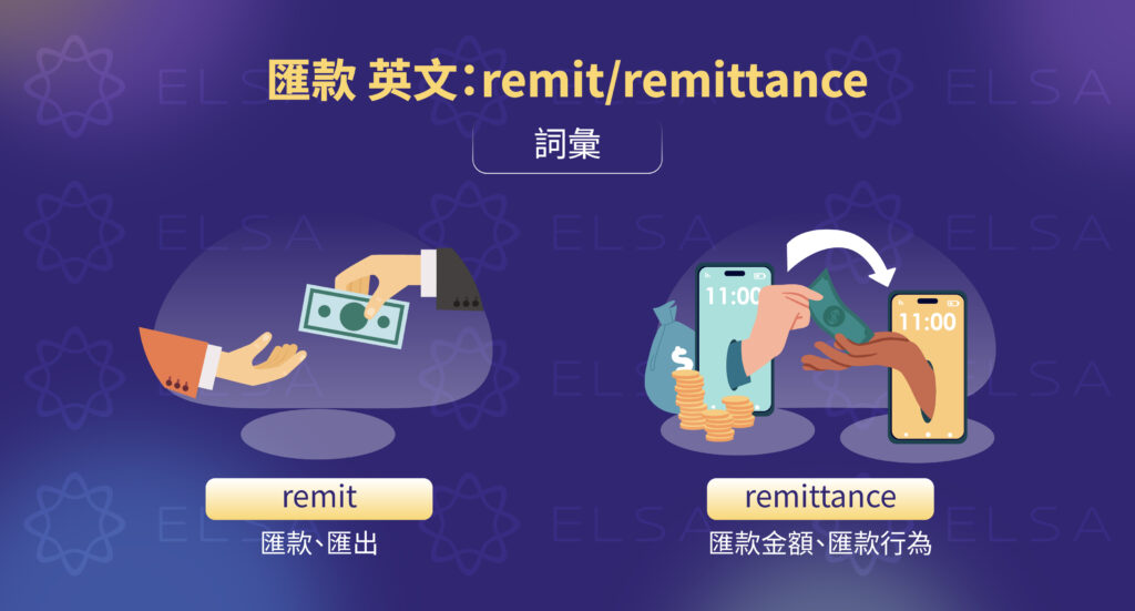 匯款 英文：remit/remittance - 英語詞彙
