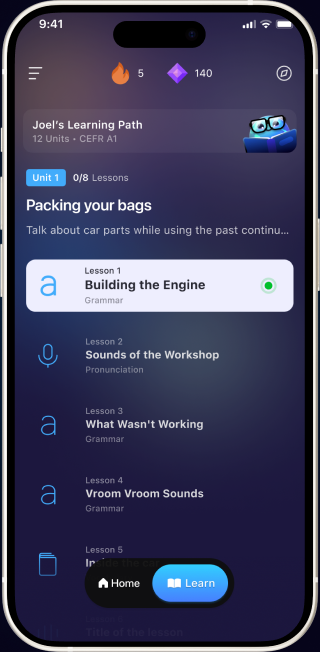 個人化的學習路徑（ELSA Speak App）