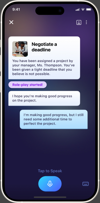 實際上的溝通和細節回顧（ELSA Speak App）