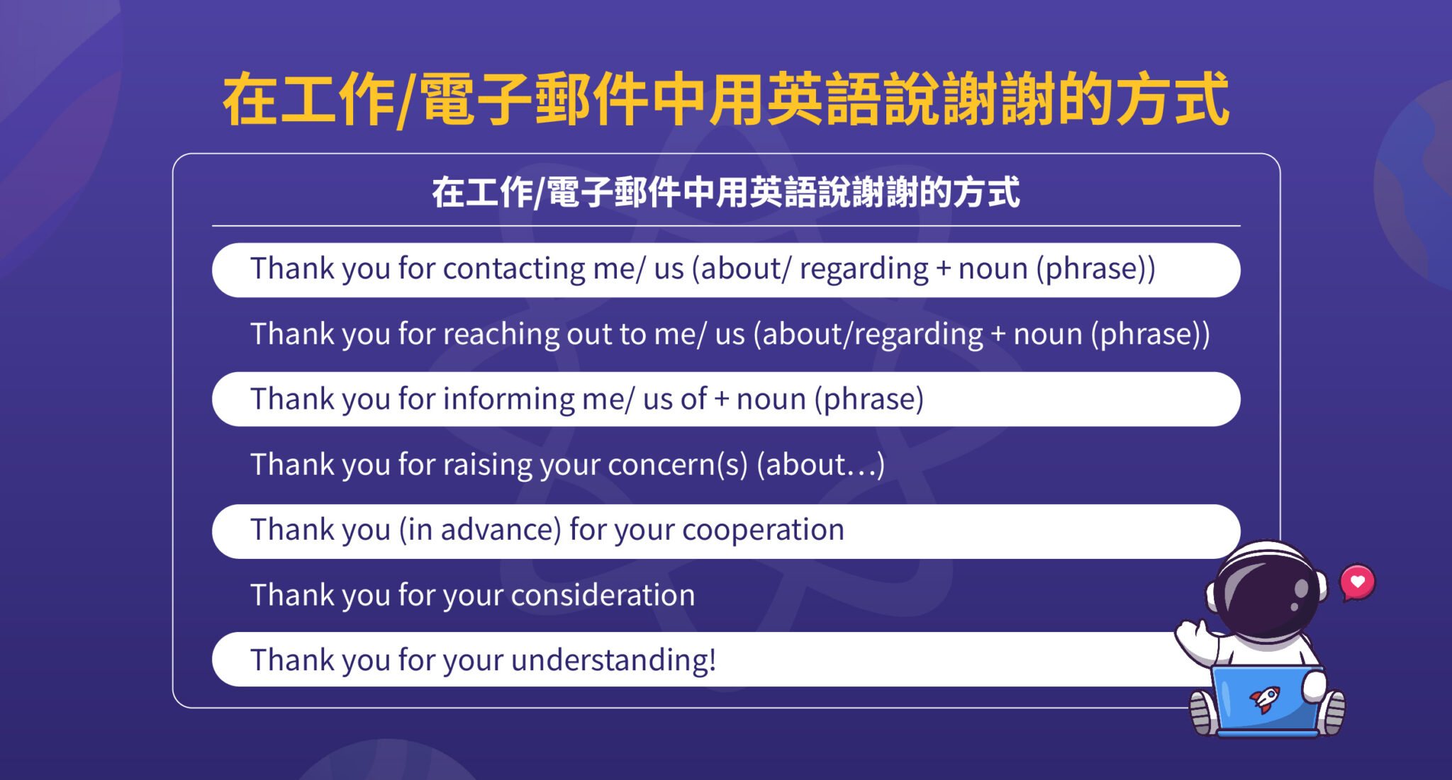 Thank you:10+ 種常用的謝謝 英文來表達感謝