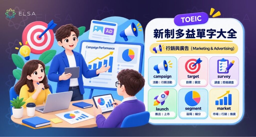 多益單字:行銷與廣告(Marketing & Advertising)