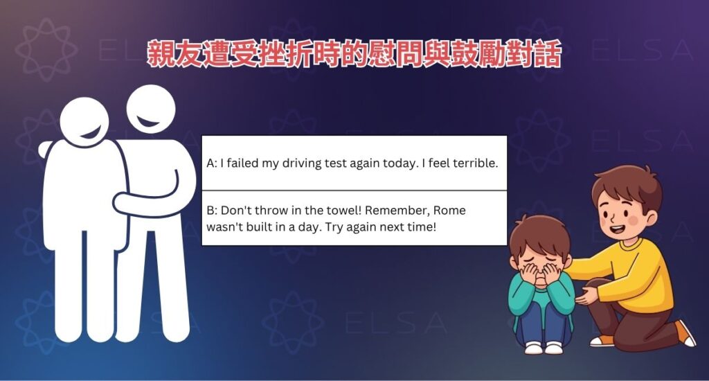親友遭受挫折時的慰問與鼓勵對話親友遭受挫折時的慰問與鼓勵對話