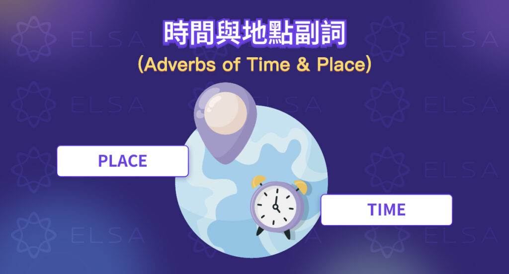 時間副詞 & 地點副詞 (Adverbs of Time & Place)