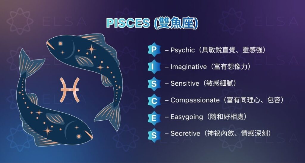 雙魚座英文 – Pisces